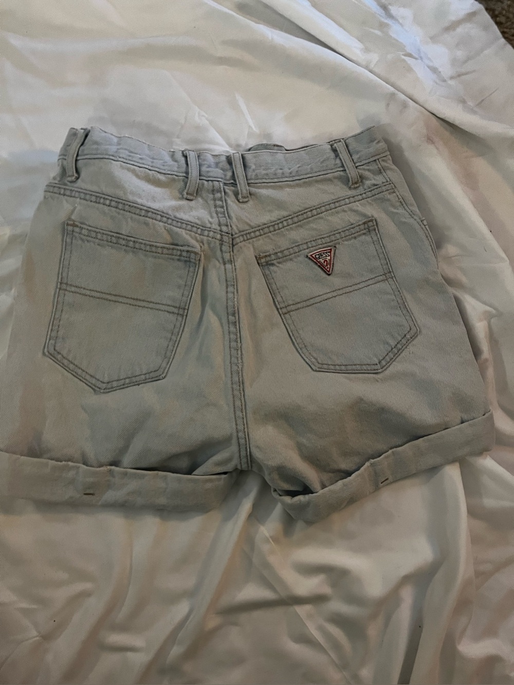 Vintage Denim button fly mom shorts Guess sz 29